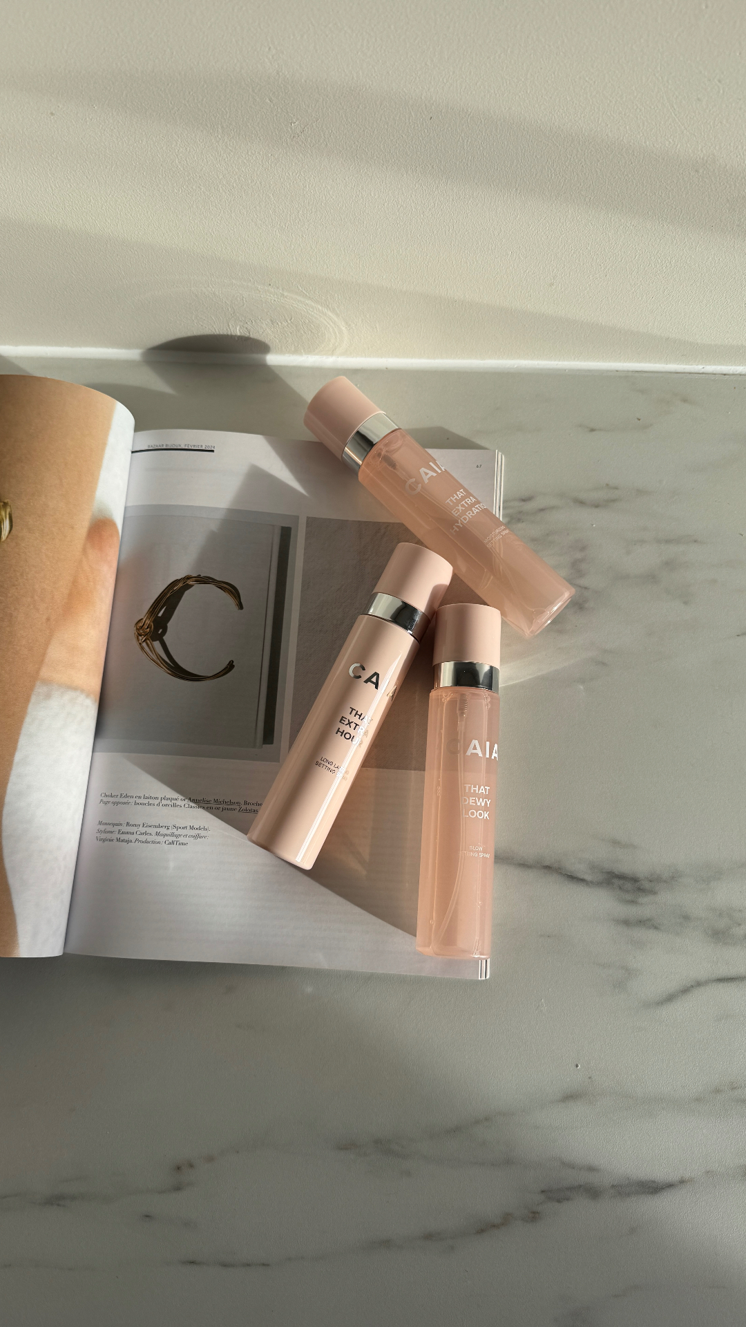 CAIA flatlay